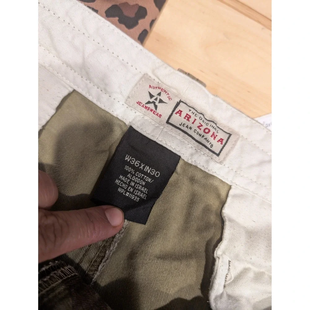 Arizona Jean Camo Cargo Pants Military Style‎ Utility Outdoor Sz38x32 A1